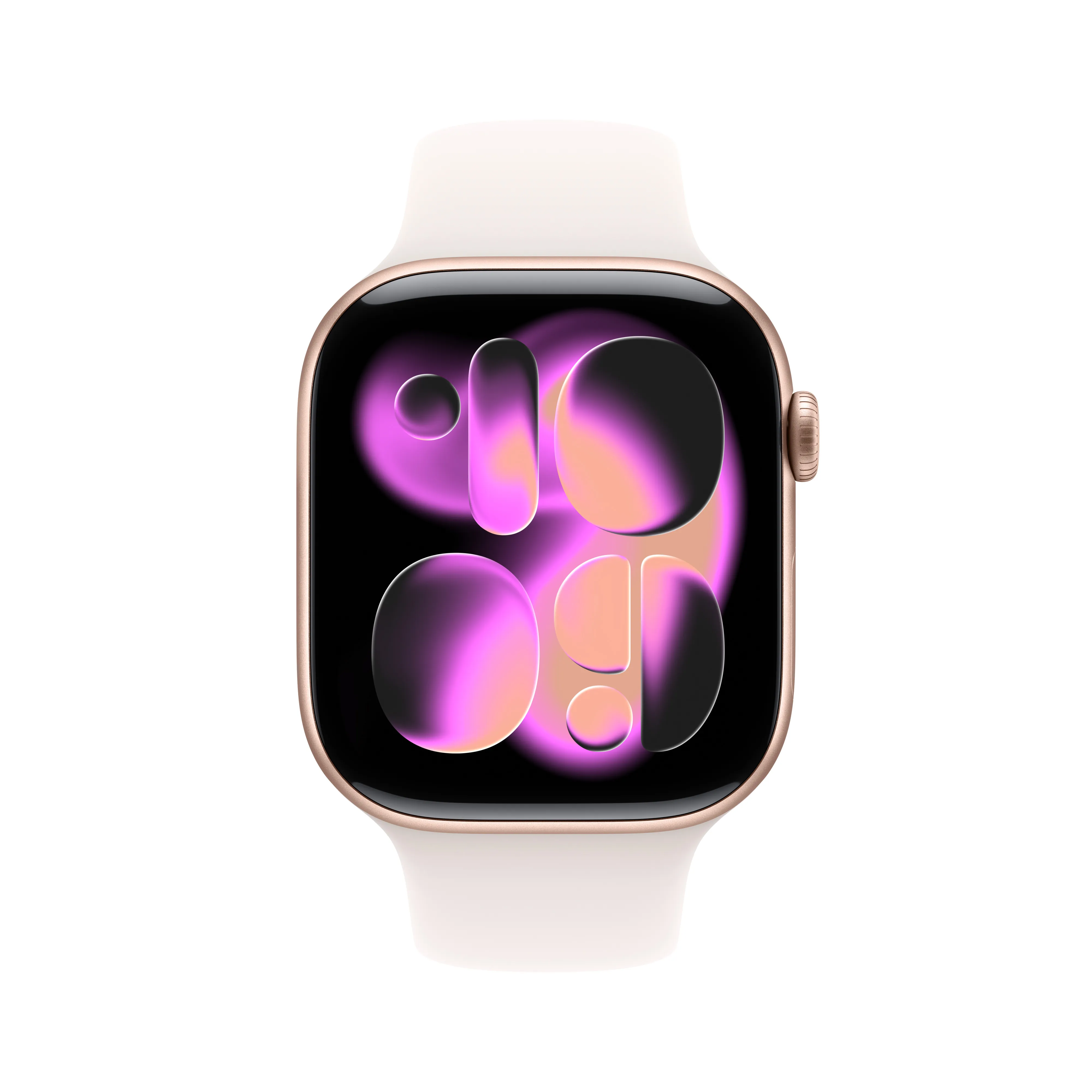Apple Watch Series 11 (GPS + Cellular) 46mm Rose Gold Aluminium Case with Light Blush Sport Band, S/M