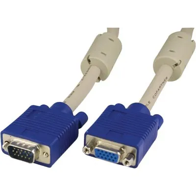 Deltaco VGA &ndash; VGA - cable, 5 m, Blue/Grey