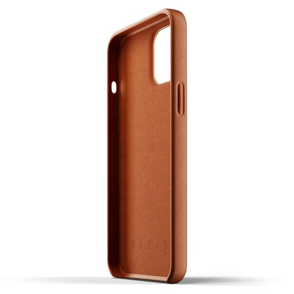 Mujjo Full Leather, iPhone 12 Pro Max - Wallet Case, Tan