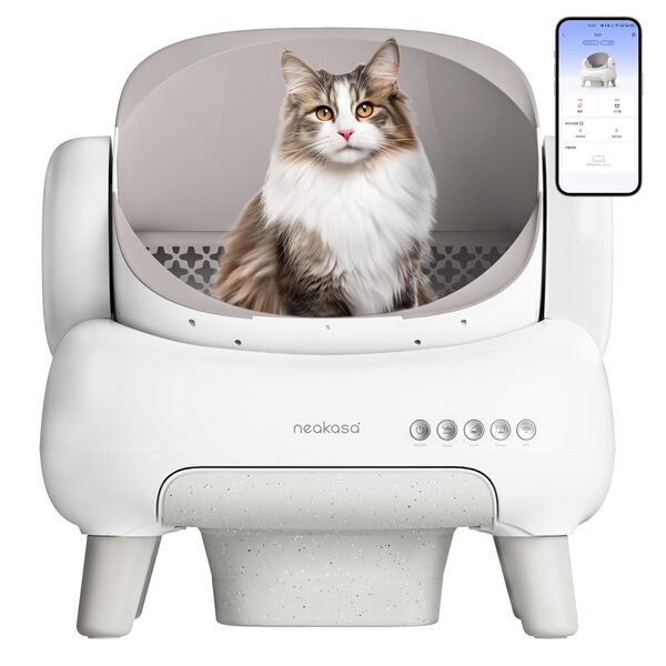 NEAKASA M1 Smart Self-Cleaning Cat Litter Box, Grey, Large