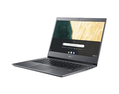 Acer 14" Chromebook CB714, 64 Gt, Chrome OS -kannettava, Harmaa
