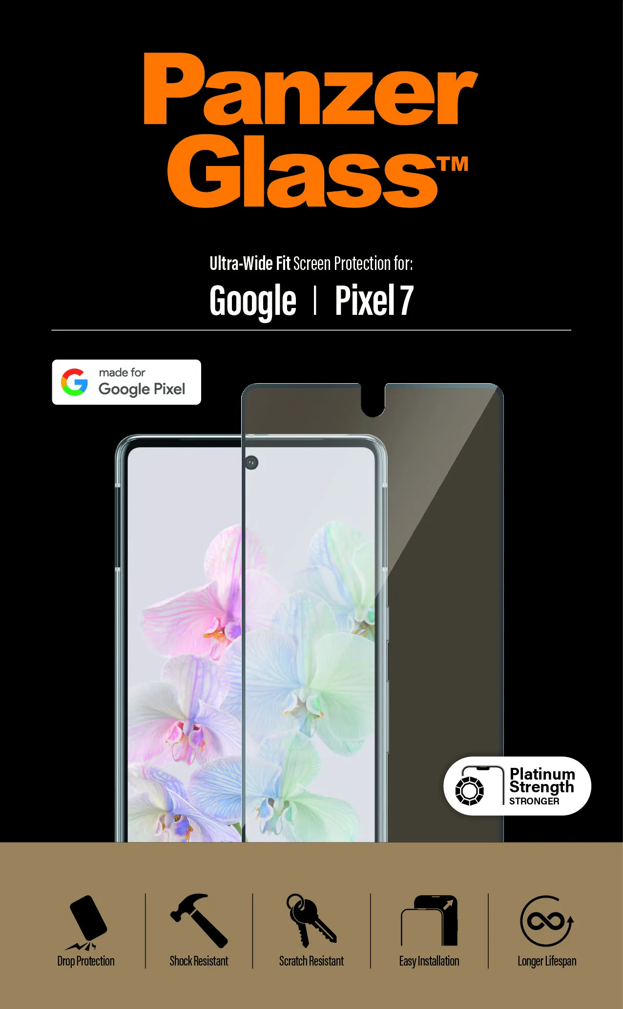 PanzerGlass Ultra-Wide Fit, Google Pixel 7 - Screen Glass