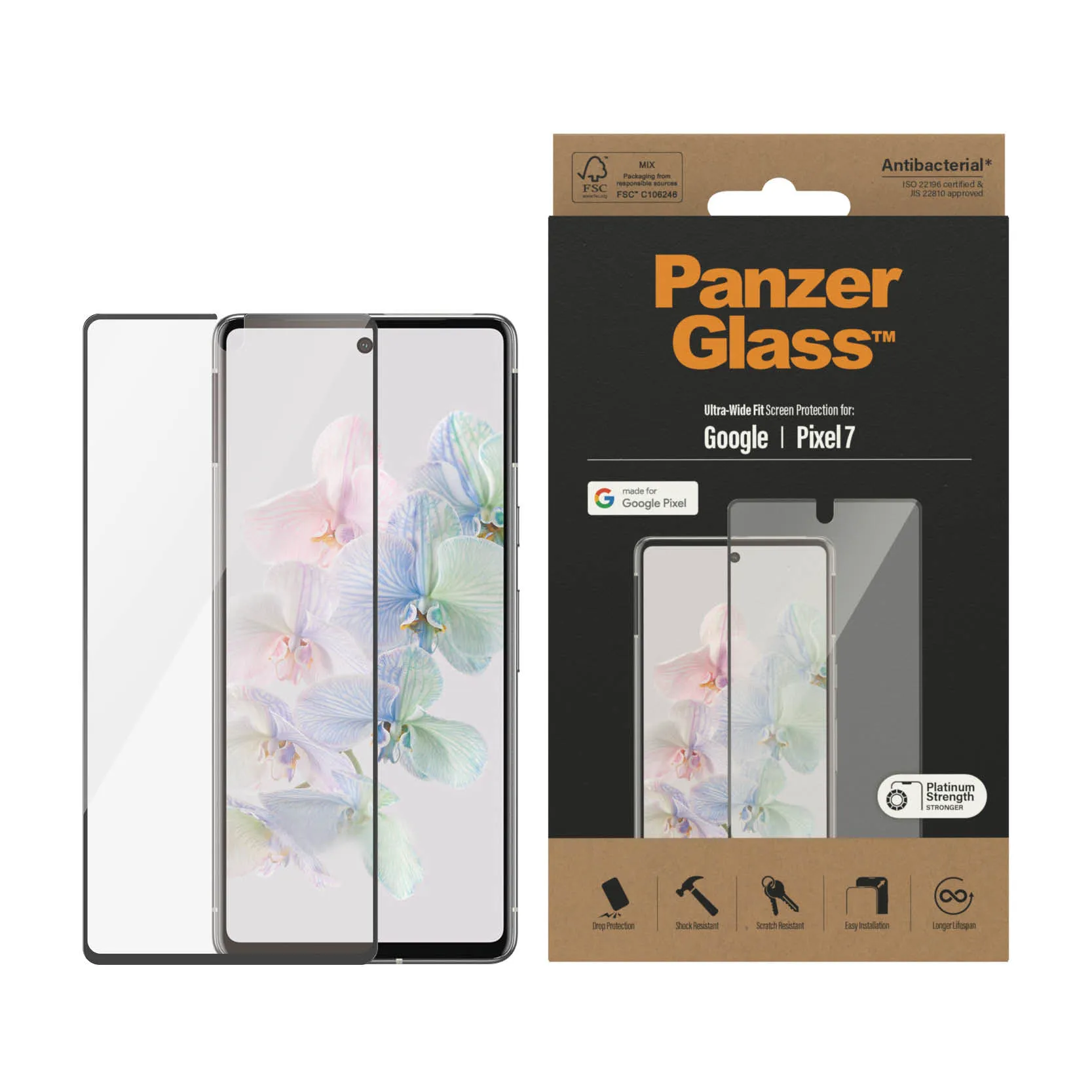 PanzerGlass Ultra-Wide Fit, Google Pixel 7 - Screen Glass