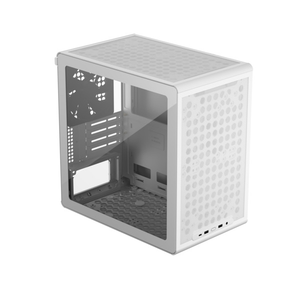 Cooler Master Qube 340 Micro-ATX Case with window, White