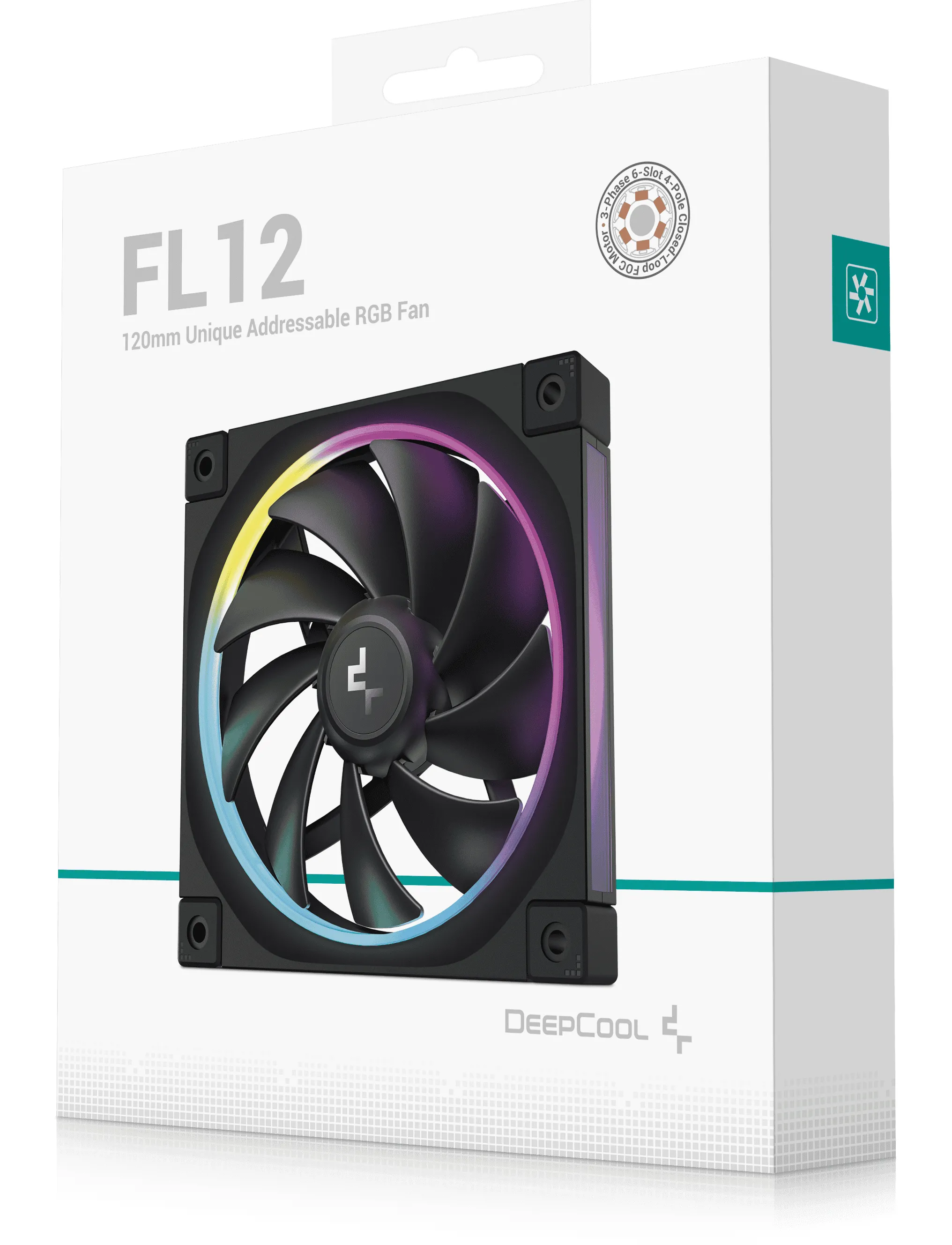 Deepcool FL12 120mm -kotelotuuletin, Musta