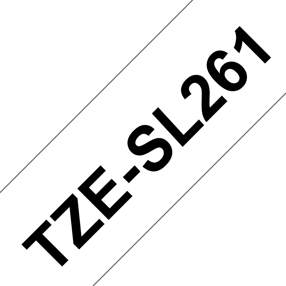TZe-SL self laminated tape black on white 36 mm