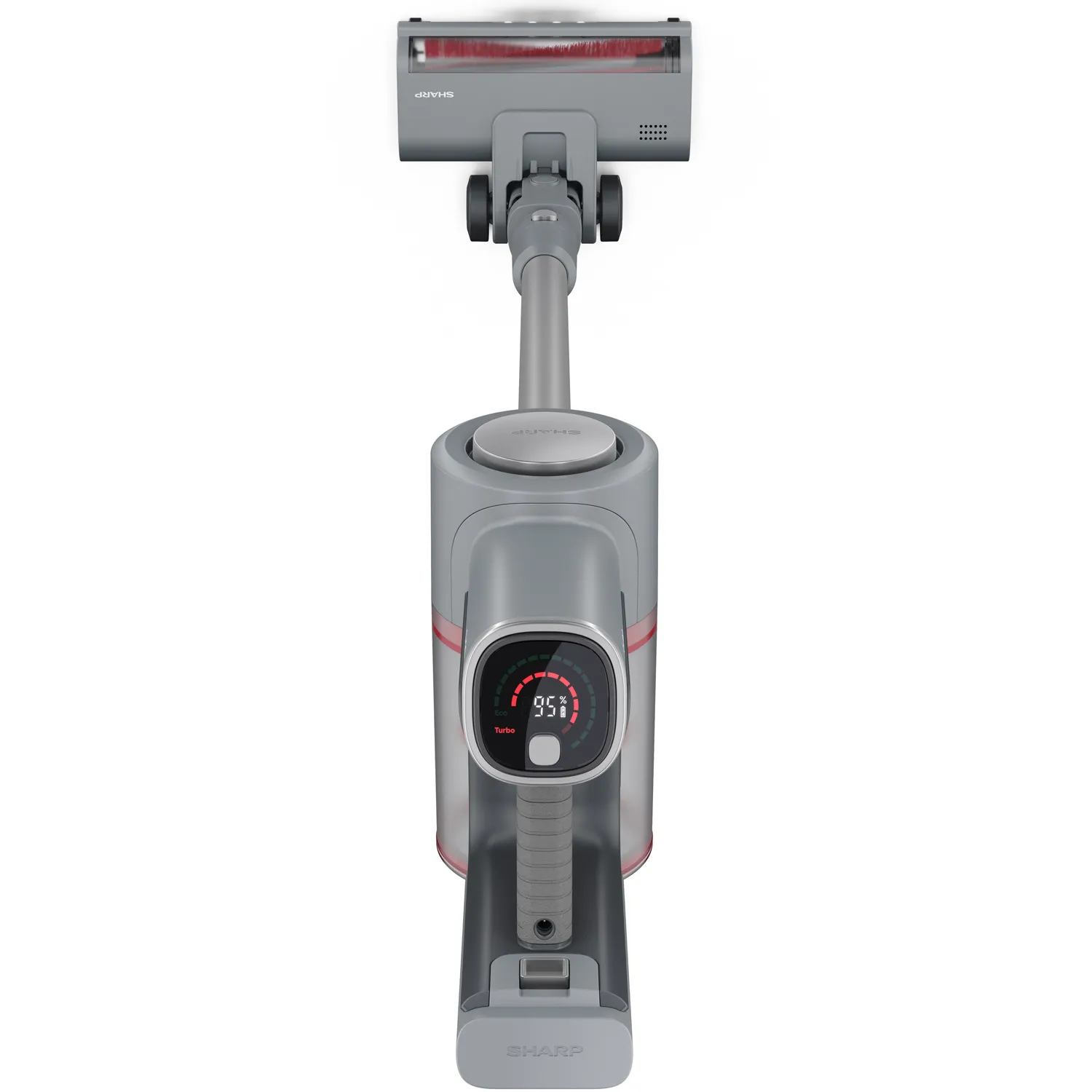 Sharp Duo Power Max 250W - skaftdammsugare, silver, 2st batterier