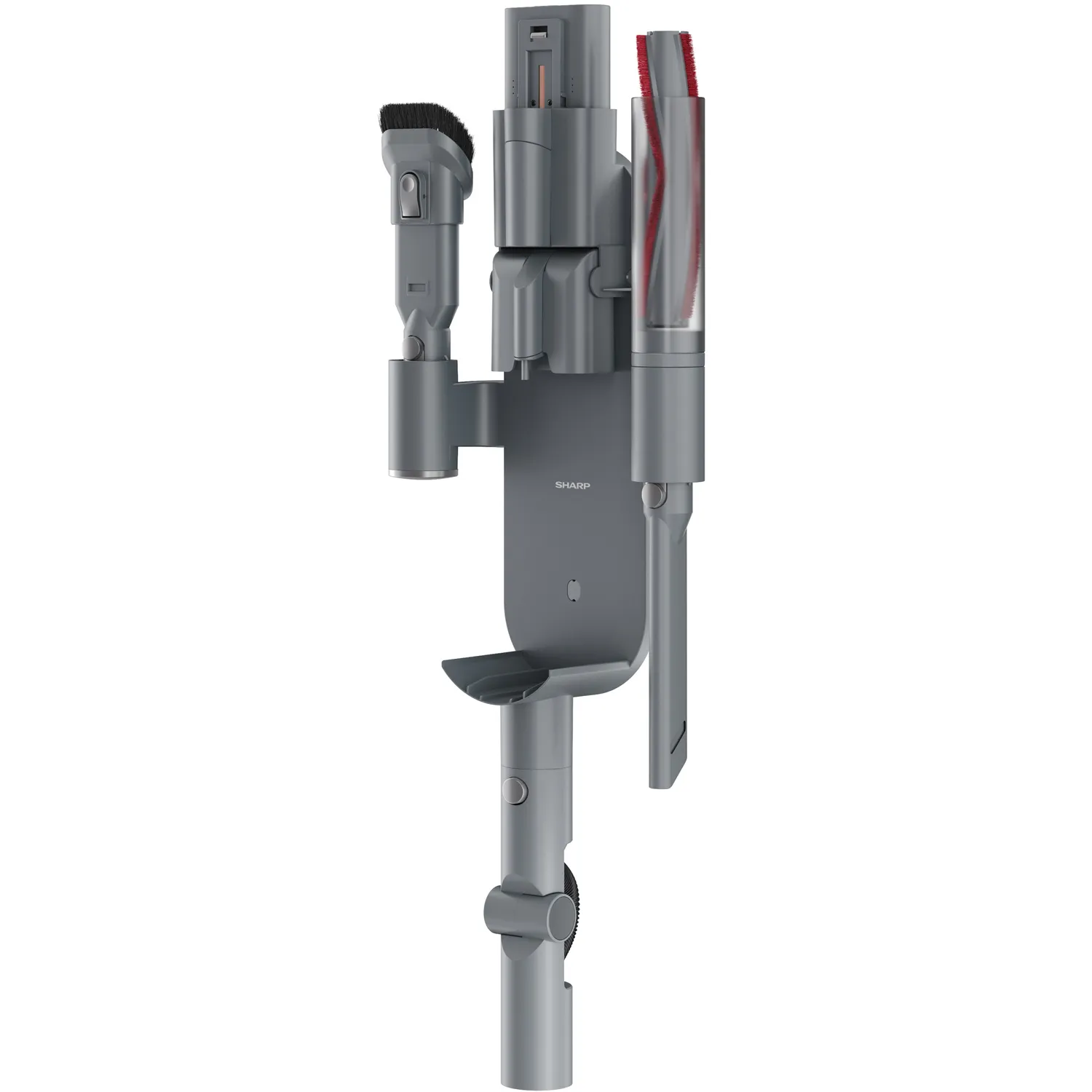 Sharp Duo Power Max 250W - skaftdammsugare, silver, 2st batterier