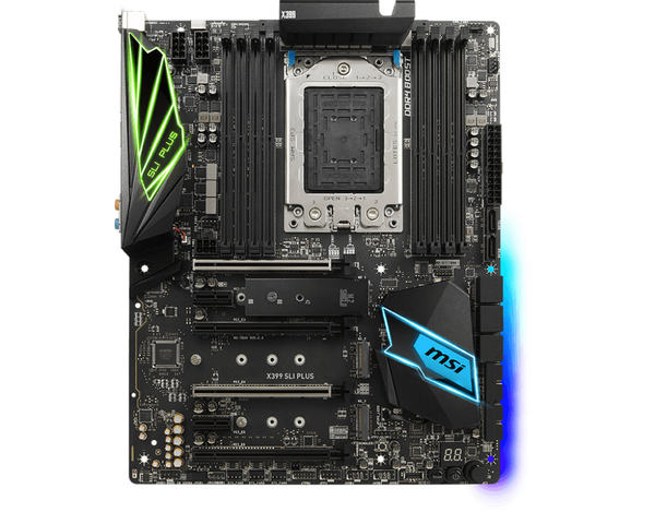 MSI MB X399 SLI PLUS, ATX motherboard