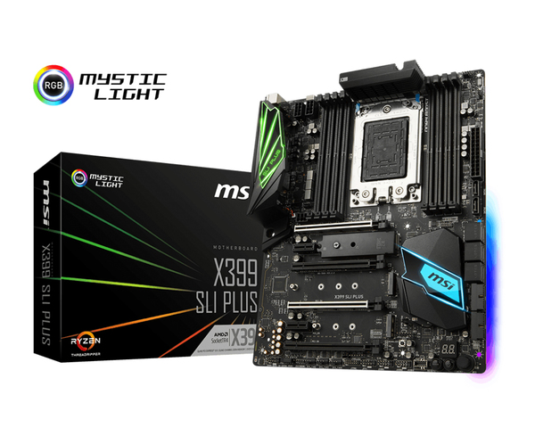 MSI MB X399 SLI PLUS, ATX motherboard