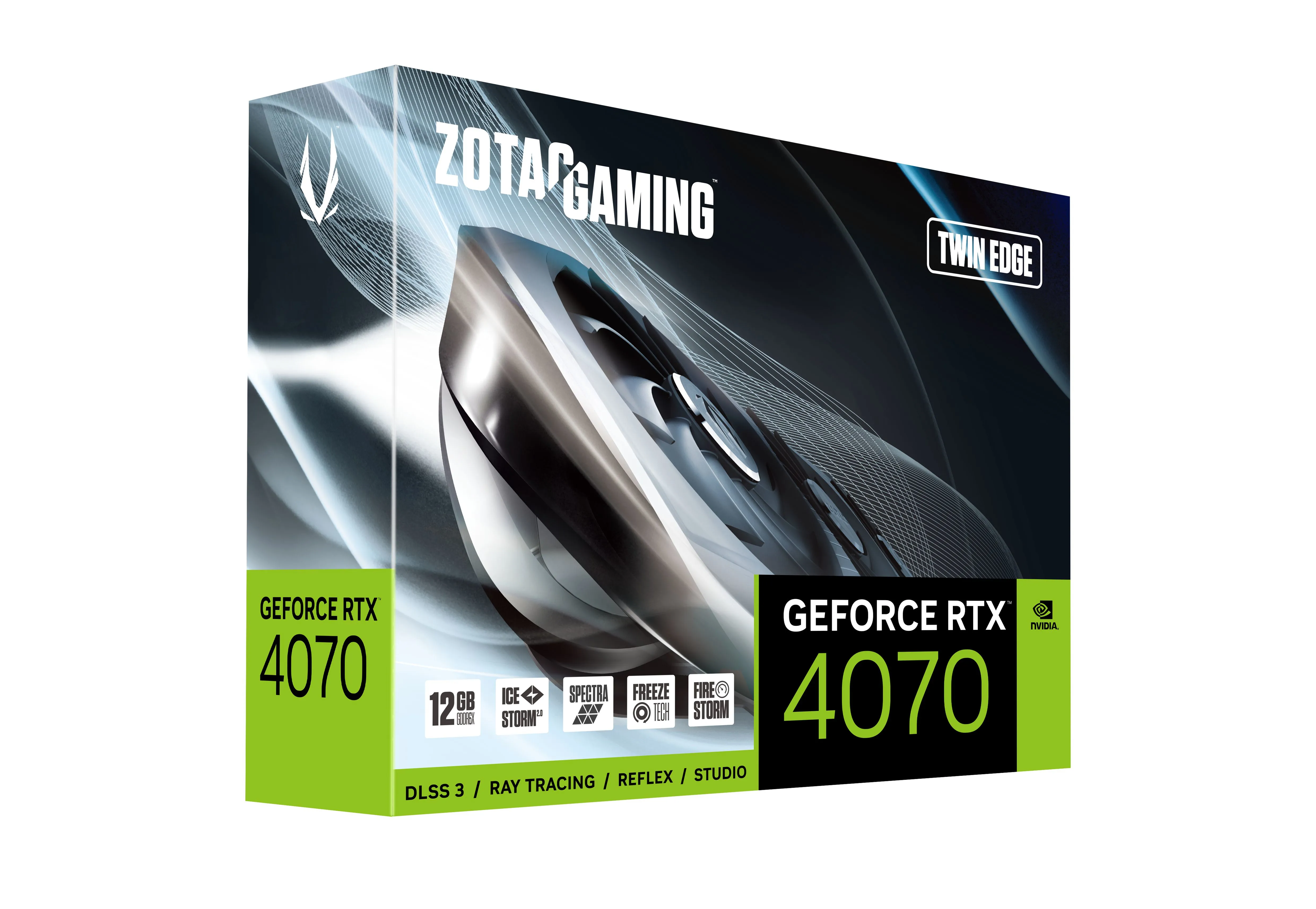 ZOTAC GeForce RTX 4070 Twin Edge 12GB -näytönohjain
