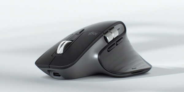 Logitech MX Master 3S For Mac Performance Wireless Mouse - wireless mouse, Black, Silver
