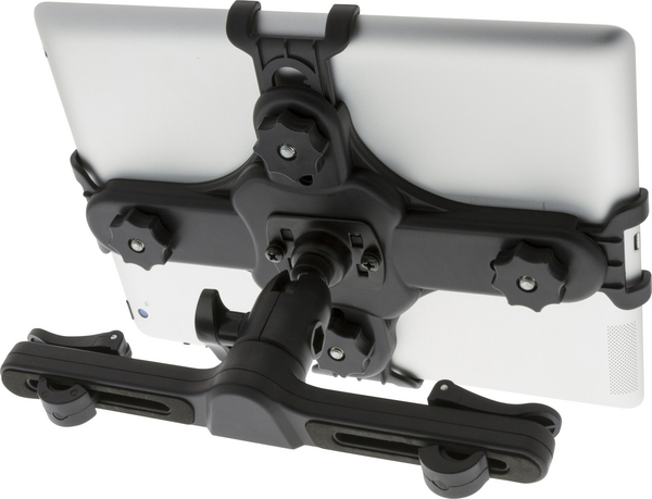 ar Headrest Holder, yleismallinen niskatukiteline tableteille, musta