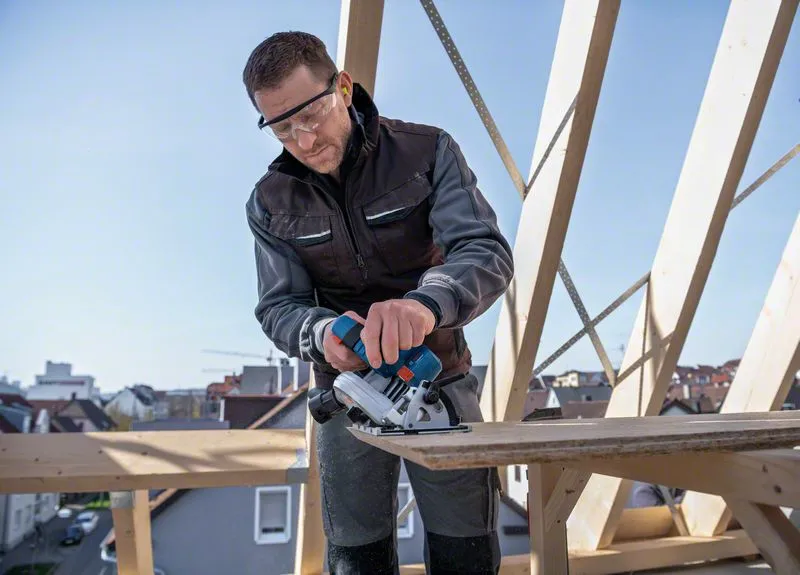 Bosch Cordless Circular Saw GKS 18V-57-2 Professional solo, 18V (blue/black, without battery and charger)