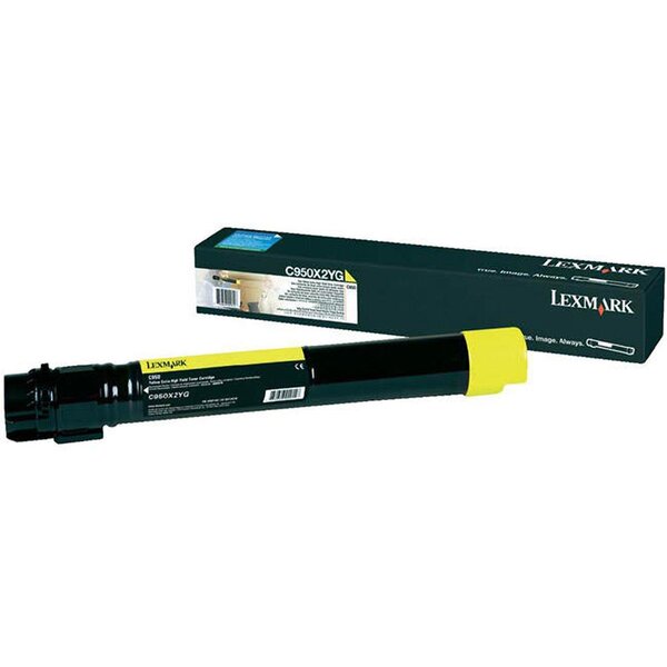 Lexmark C950X2YG Extra High Yield toner cartridge, Yellow