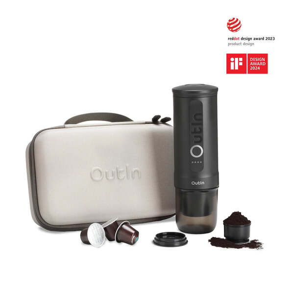 OutIn Traveler Espresso - travel kit, Space Grey