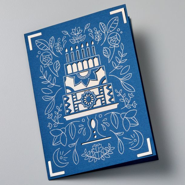Cricut Joy Foil ins&auml;ttningskort A2, Royal Flush, 8st