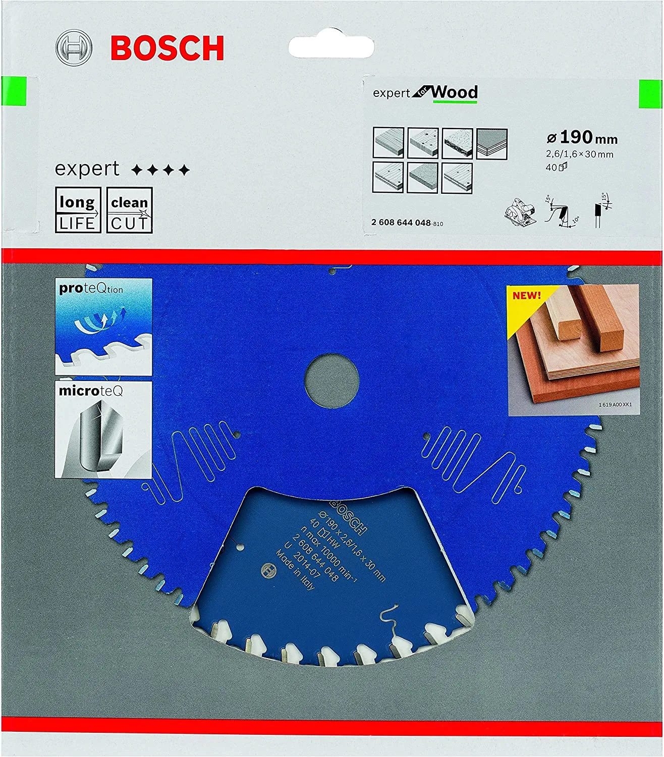 Bosch Powertools circular saw blade Expert for Wood H 190x30-40 - 2608644048