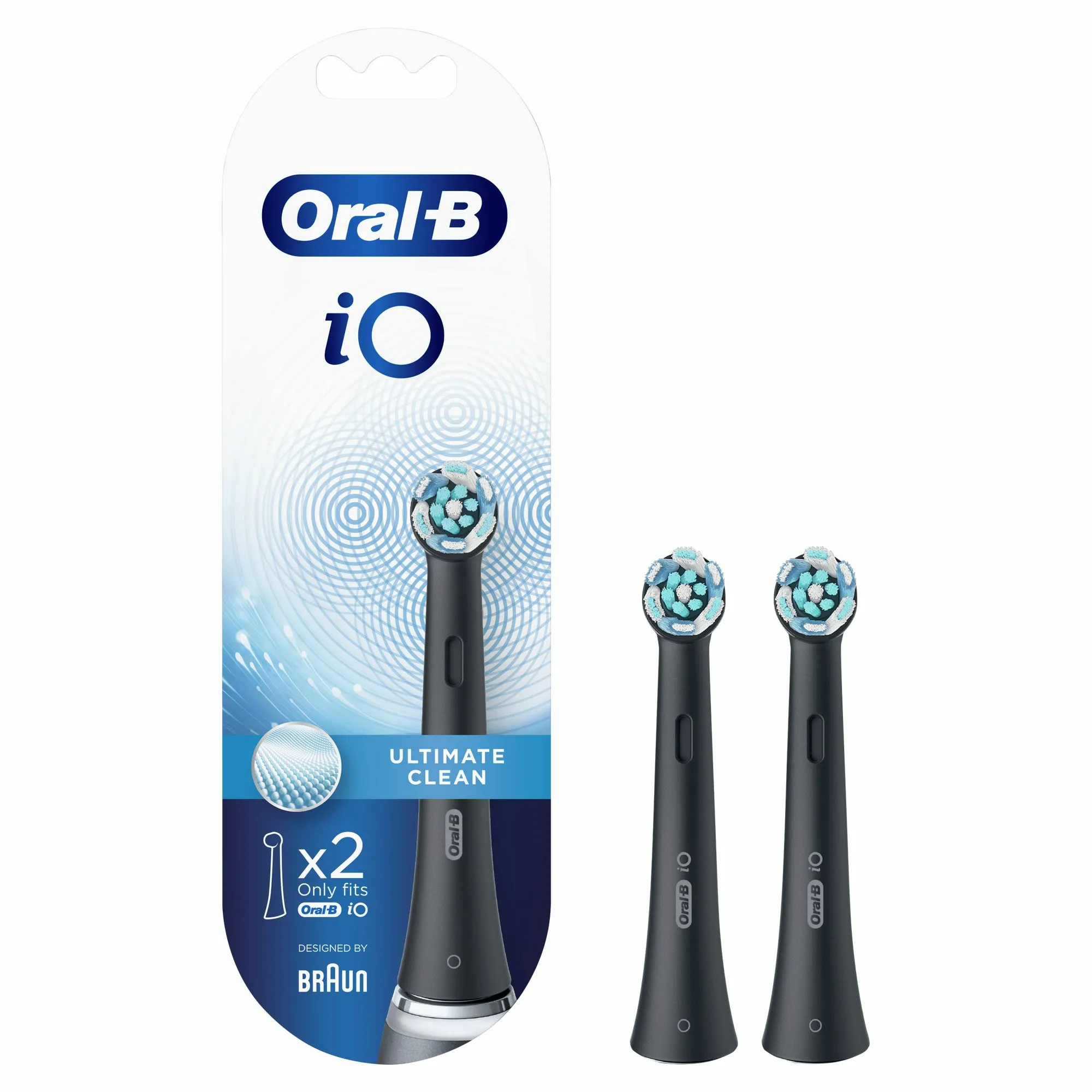 Oral-B iO Ultimate Clean Black -vaihtoharjat, 2kpl
