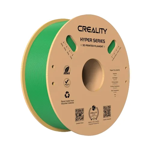 Creality Hyper PLA 1.75 mm, 1 kg 3D-skrivarfilament, gr&ouml;n