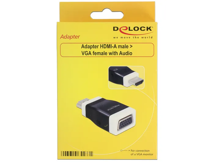 Delock Adapter HDMI-A male > VGA female with Audio