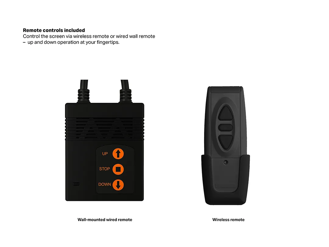 Multibrackets M Motorized Projection Screen Black Edition - Heijastusn&auml;ytt&ouml; - moottoroitu - 90 tuuma (229 cm) - 16:10 - Matte White - musta