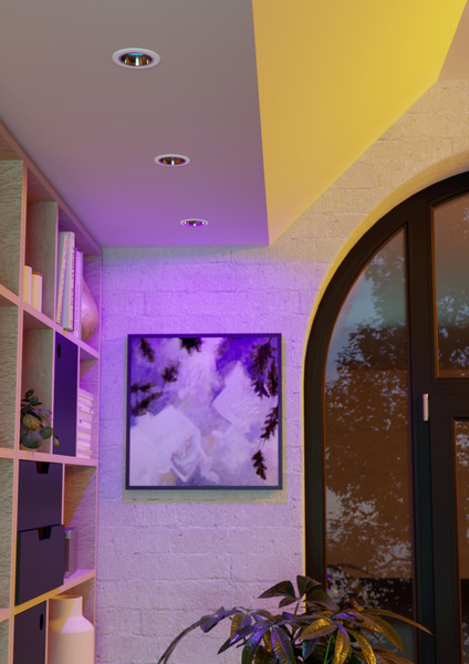 Eglo Yebra-Z Matter - Recessed Spotlight, Black and Silver