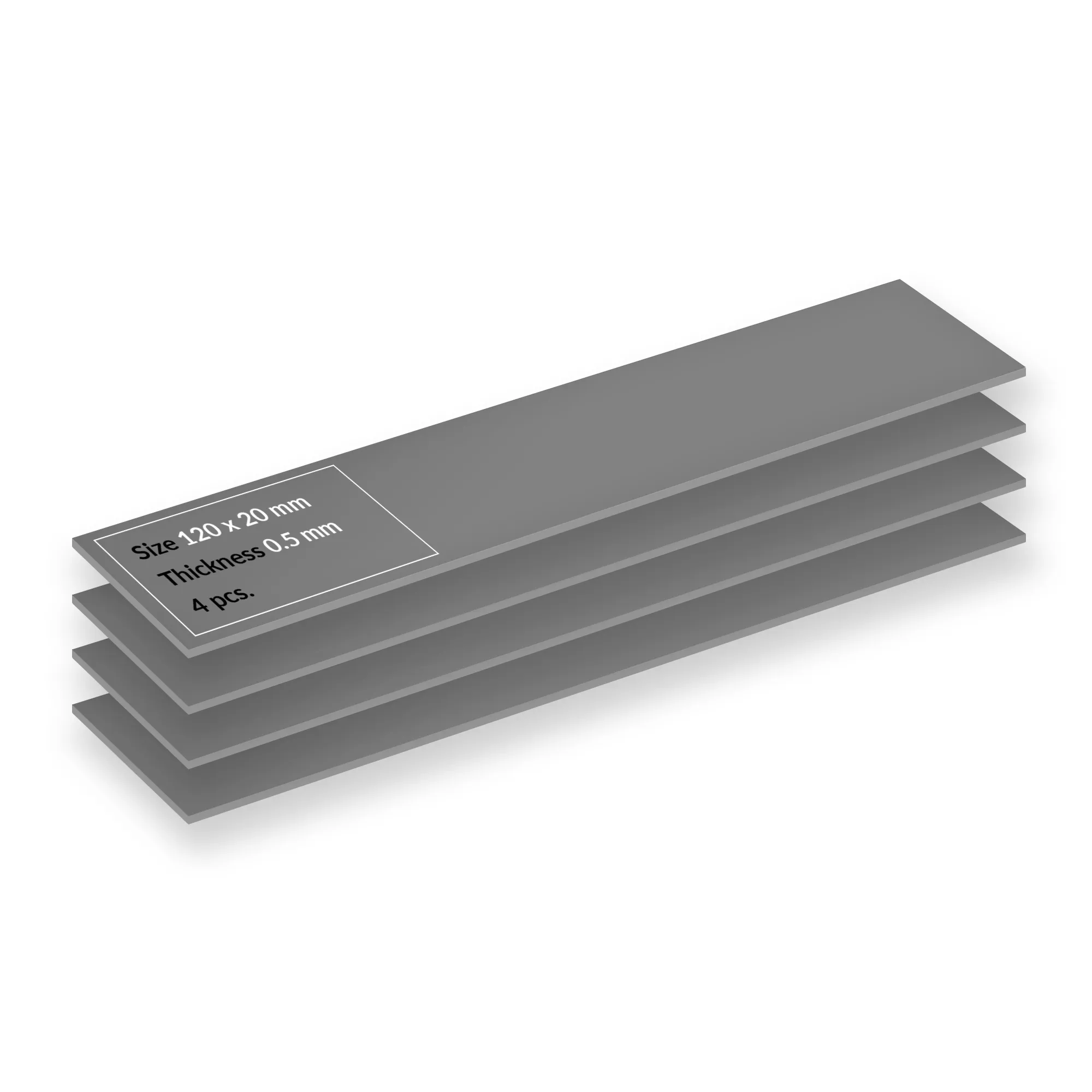ARCTIC TP-4 120x20x0.5mm, 4-pack thermal pad, gr&aring;