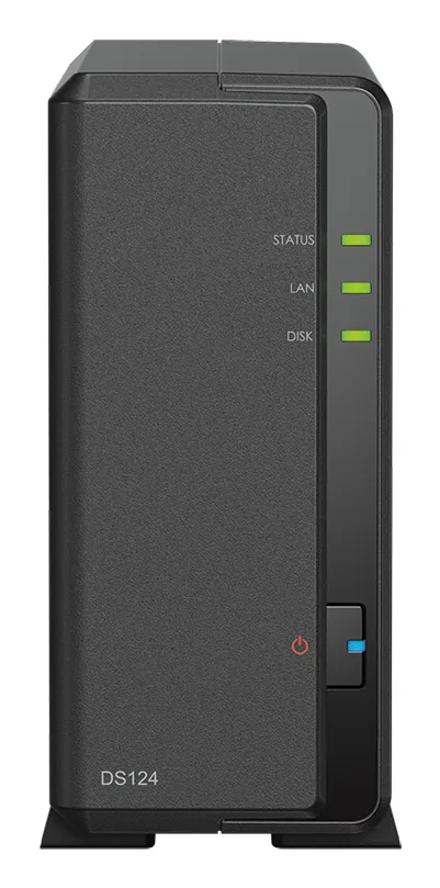 Synology DiskStation DS124 12 TB - N&auml;tverkslagring, svart