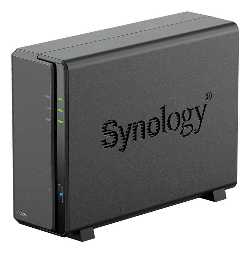 Synology DiskStation DS124 12 TB - N&auml;tverkslagring, svart