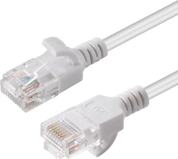 Hama Cat6a U/UTP RJ45 0.25m Network Cable, White