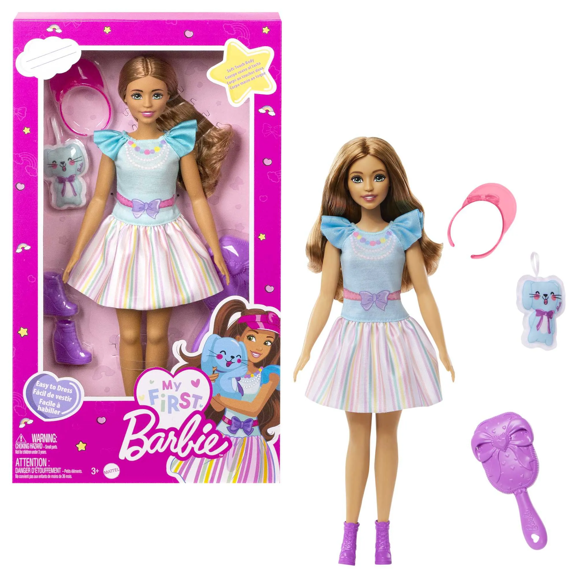 Mattel My First Barbie Teresa with Bunny (brunette hair) Doll