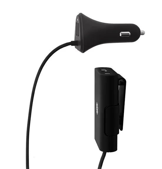 Kanex GoPower Shareable Car Charger - 4-Port USB Car Charger for Passengers