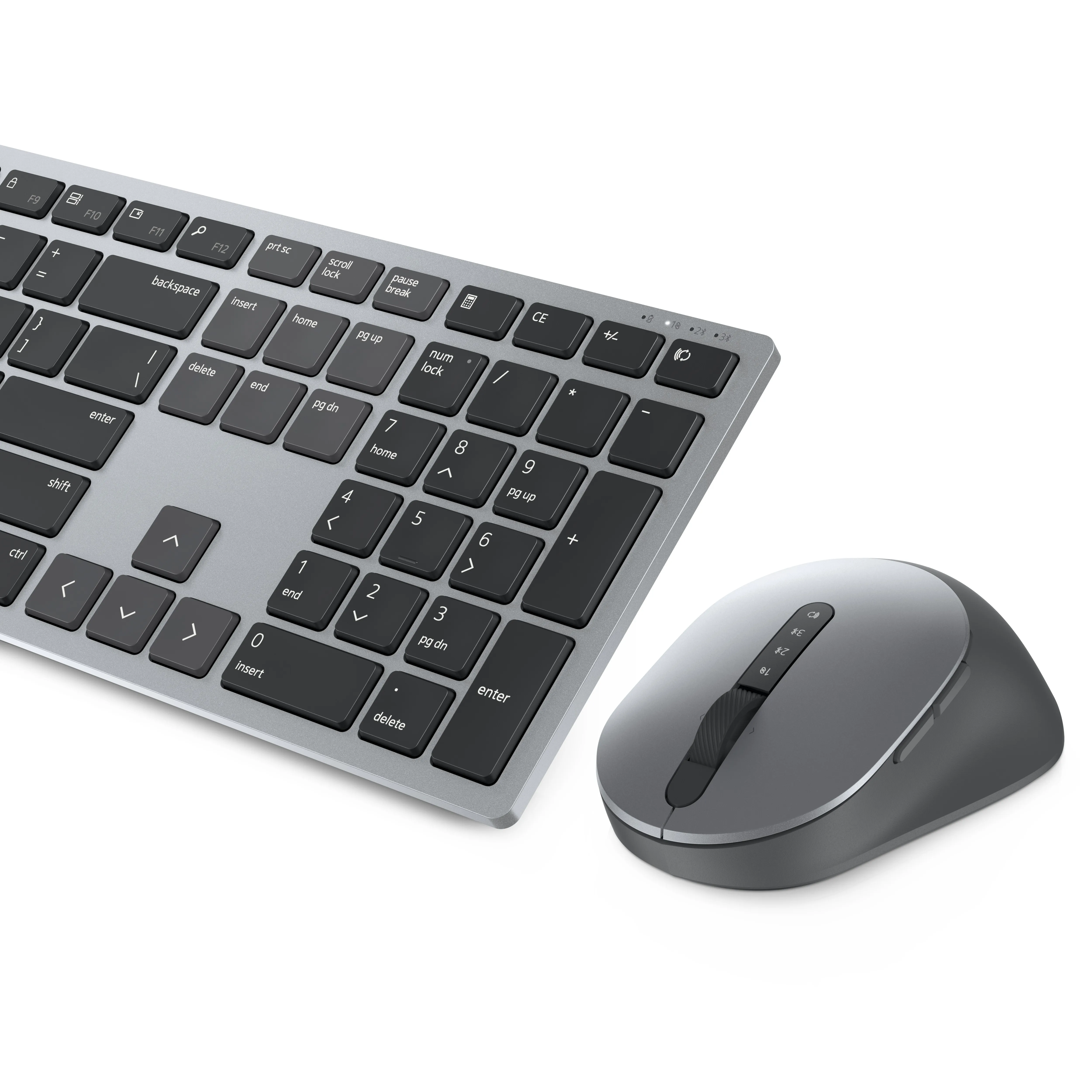 Dell Premier Multi-Device KM7321W Wireless Keyboard and Mouse, Grey, Titanium