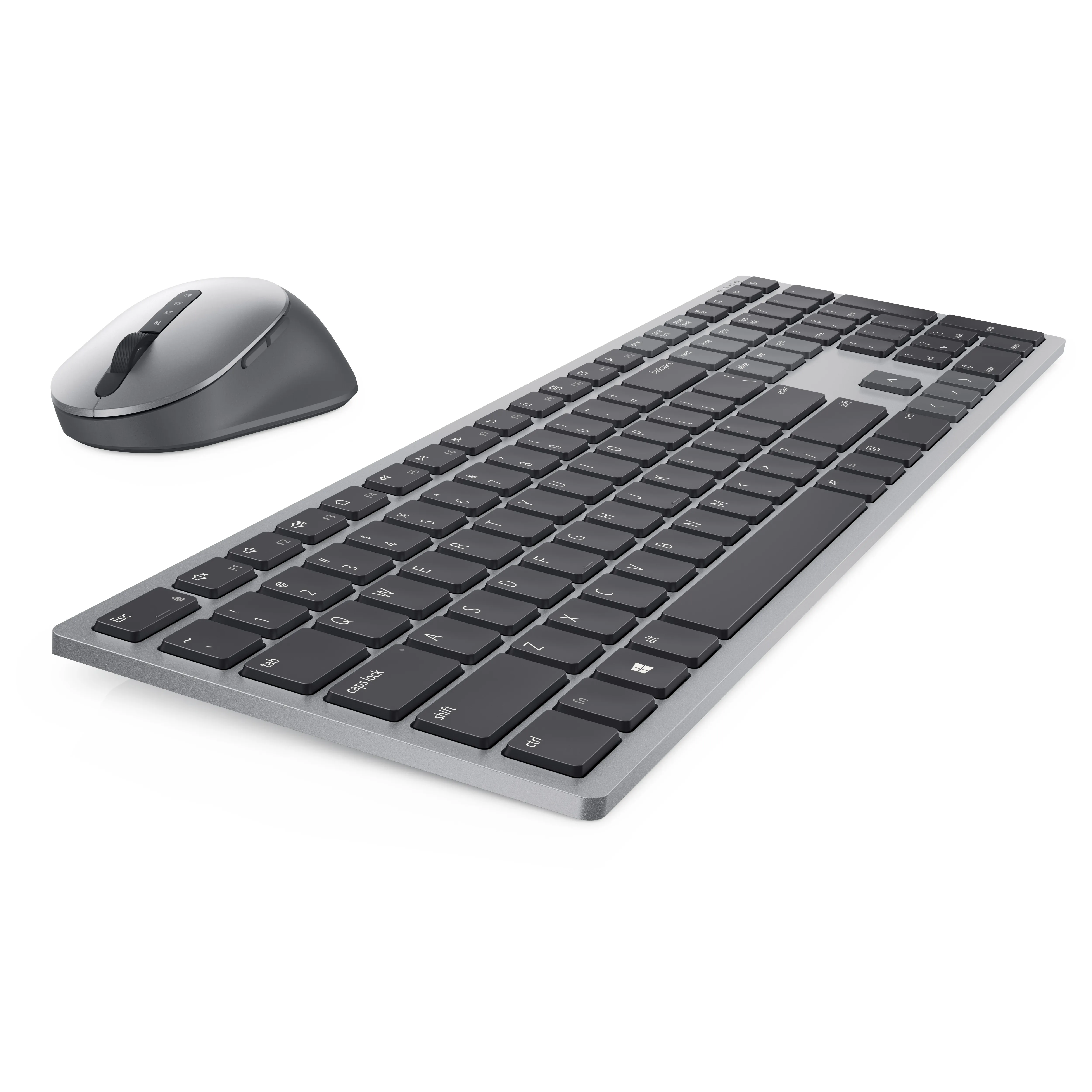 Dell Premier Multi-Device KM7321W Wireless Keyboard and Mouse, Grey, Titanium
