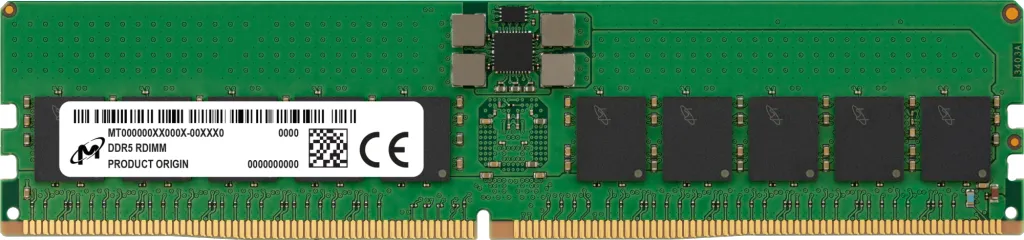 Micron DDR5 RDIMM 32GB 1Rx4 4800