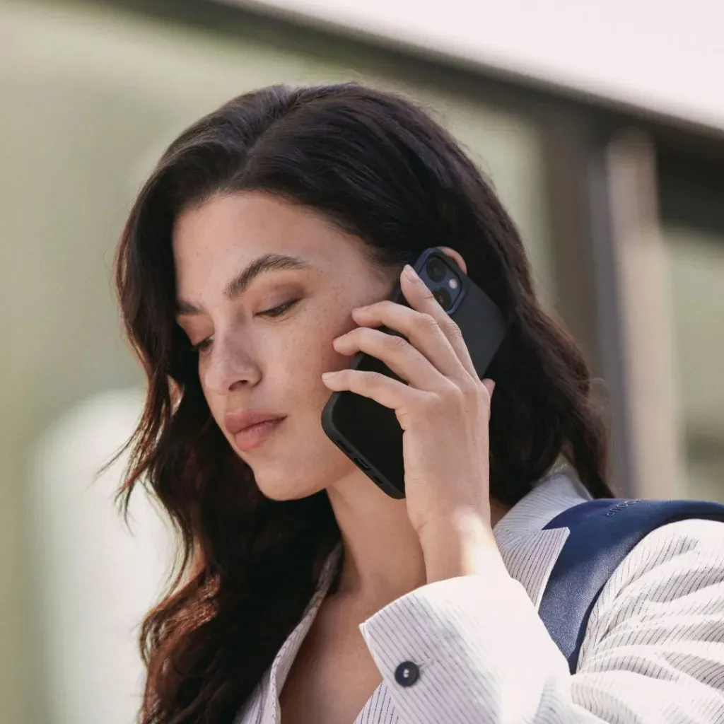 Mujjo Full Leather Case, iPhone 14, MagSafe -suojakuori, Musta