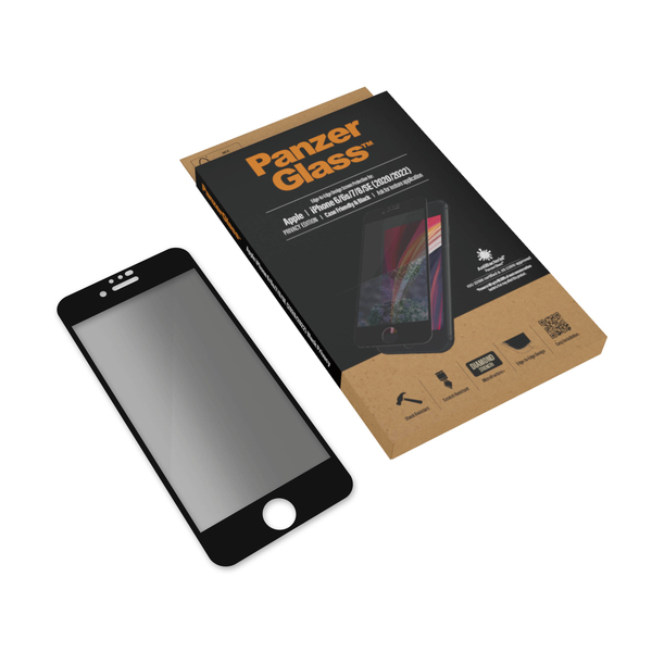 PanzerGlass Case Friendly, Privacy, iPhone 6/7/8/SE -panssarilasi