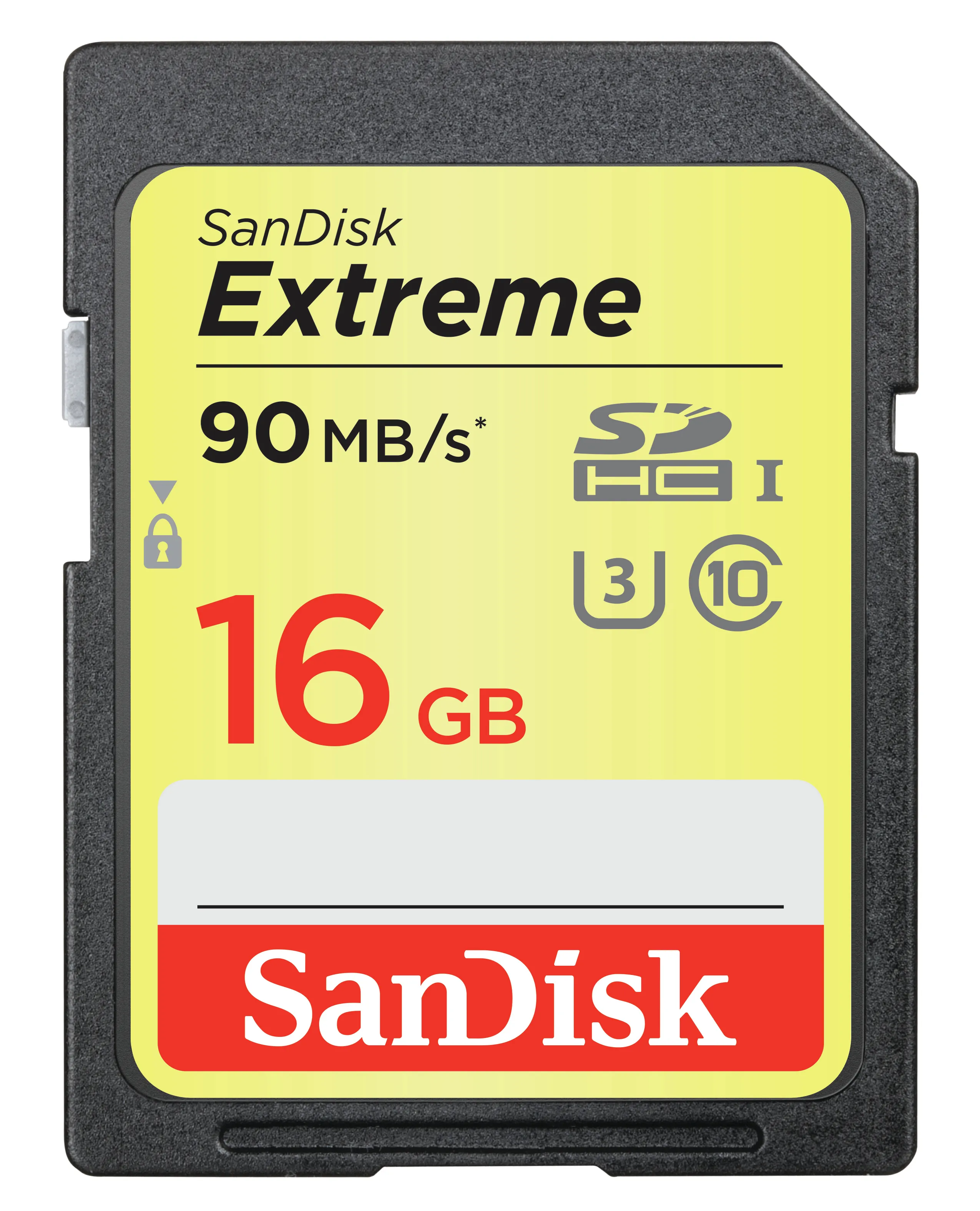 SanDisk Extreme 16 GB SDHC UHS-I U3 V30 kort
