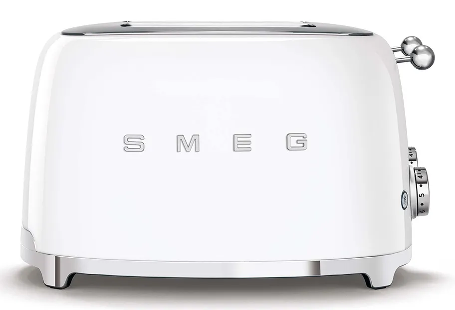 Smeg 50's Style TSF03WHEU - toaster, 4 slice(s),  White