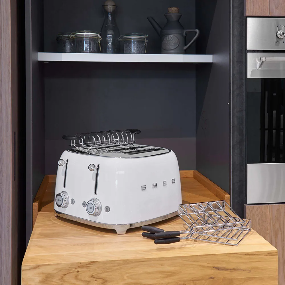 Smeg 50's Style TSF03WHEU - toaster, 4 slice(s),  White