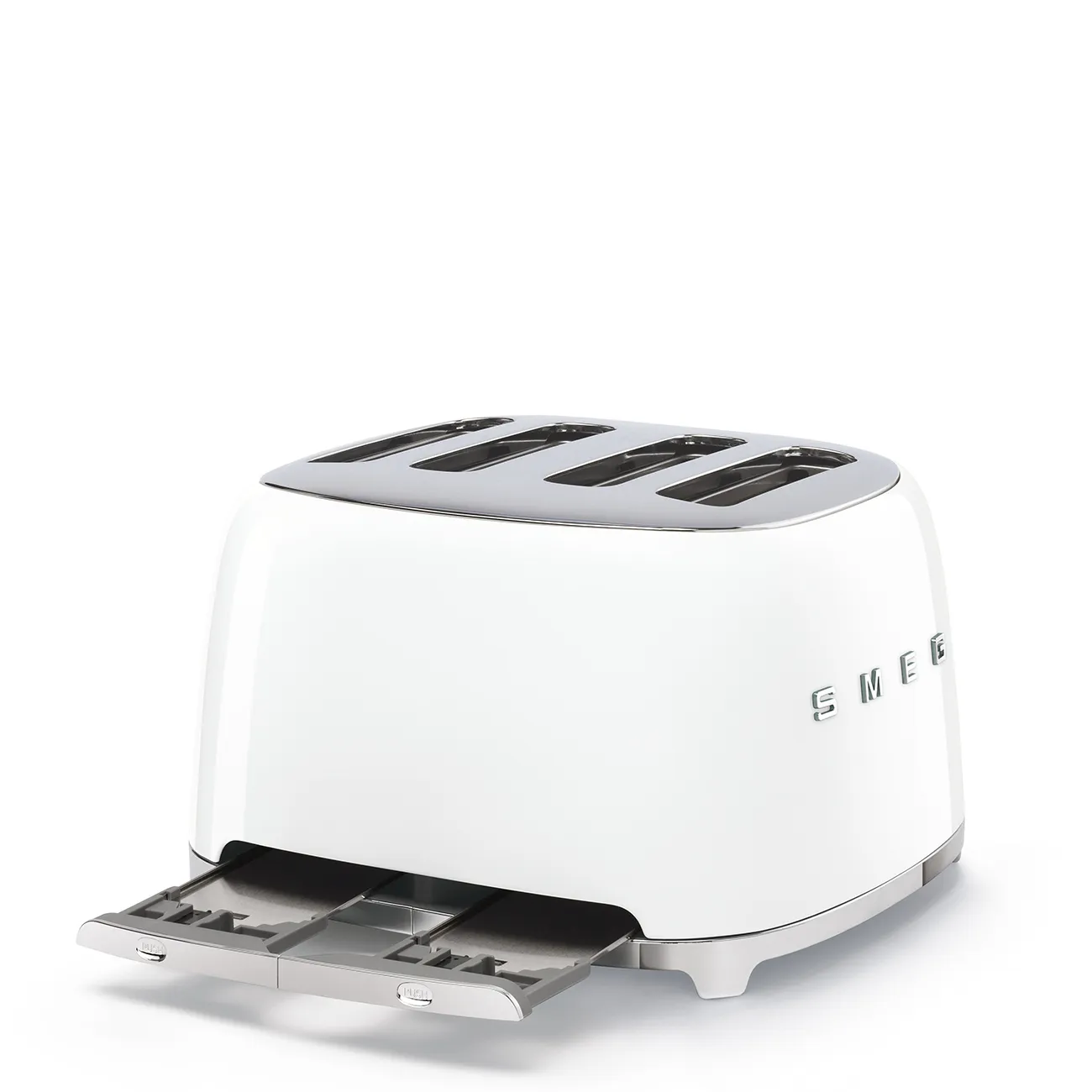 Smeg 50s Style TSF03WHEU toaster, 4 slices, White