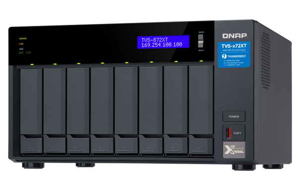 Qnap TVS-872XT-I5-16G, 8-bay - Personal Cloud NAS Qnap TVS-872XT-I5-16G, 8-bay - Personal Cloud NAS