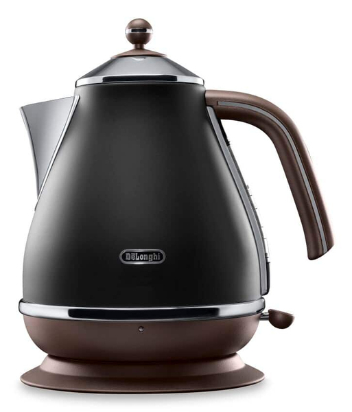 De'Longhi Icona -vedenkeitin, musta/ruskea, 1.7L
