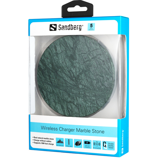 Sandberg Marble Stone Charger, Green