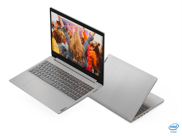 Lenovo 15.6" IdeaPad 3, 8 GB RAM, 256 GB SSD, Win 10 Home - b&auml;rbar dator, Gr&aring;, Platimun