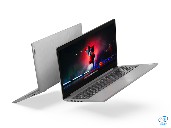 Lenovo 15.6" IdeaPad 3, 8 GB RAM, 256 GB SSD, Win 10 Home - b&auml;rbar dator, Gr&aring;, Platimun