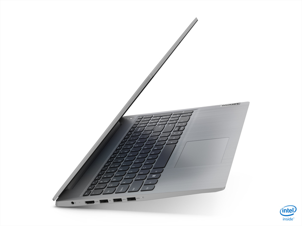 Lenovo 15.6" IdeaPad 3, 8 GB RAM, 256 GB SSD, Win 10 Home - b&auml;rbar dator, Gr&aring;, Platimun