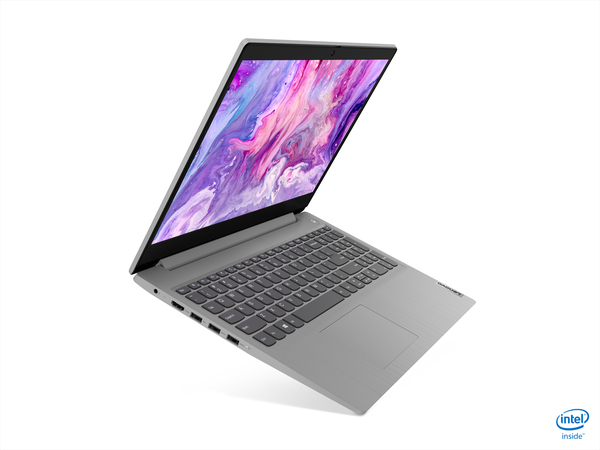 Lenovo 15.6" IdeaPad 3, 8GB RAM, 256GB SSD, Win 10 Home - notebook, Grey, Platinum