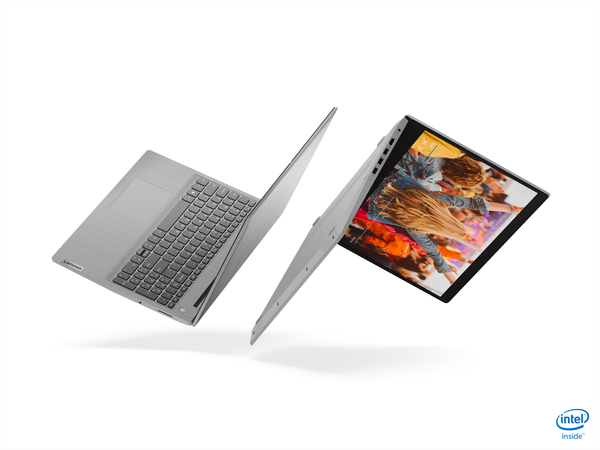 Lenovo 15.6" IdeaPad 3, 8 GB RAM, 256 GB SSD, Win 10 Home - b&auml;rbar dator, Gr&aring;, Platimun